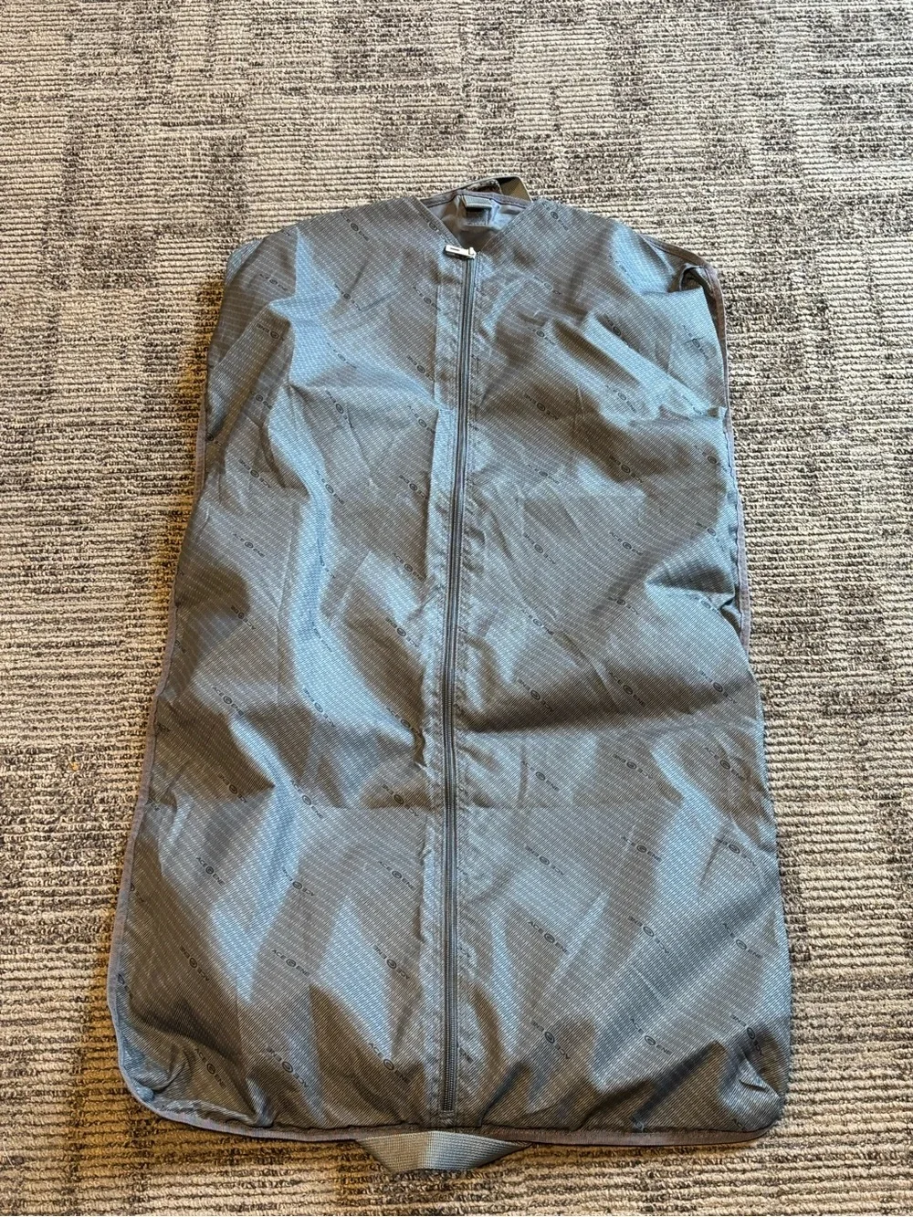 Gray Zippered Garment Bag with 2 dust bags